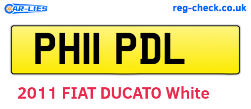 PH11PDL are the vehicle registration plates.