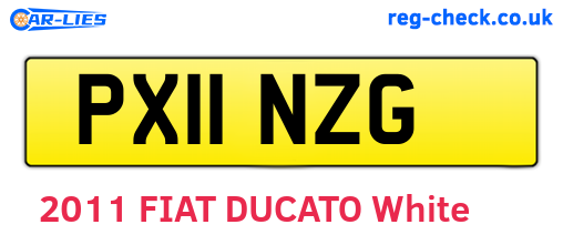 PX11NZG are the vehicle registration plates.