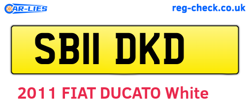 SB11DKD are the vehicle registration plates.