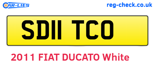 SD11TCO are the vehicle registration plates.