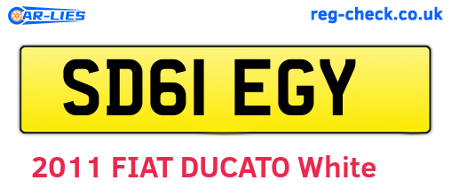 SD61EGY are the vehicle registration plates.
