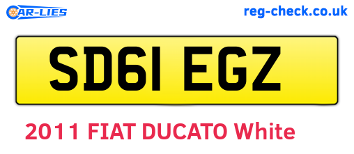 SD61EGZ are the vehicle registration plates.