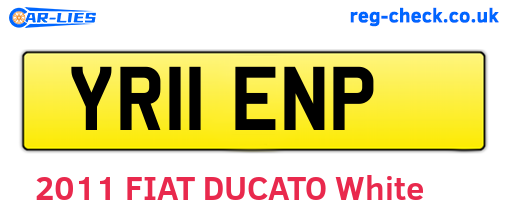 YR11ENP are the vehicle registration plates.
