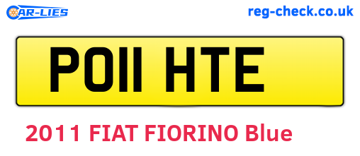 PO11HTE are the vehicle registration plates.