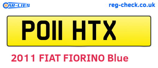 PO11HTX are the vehicle registration plates.