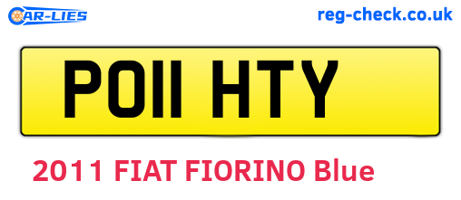 PO11HTY are the vehicle registration plates.