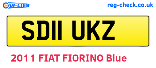SD11UKZ are the vehicle registration plates.