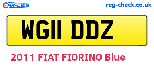 WG11DDZ are the vehicle registration plates.