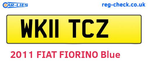 WK11TCZ are the vehicle registration plates.