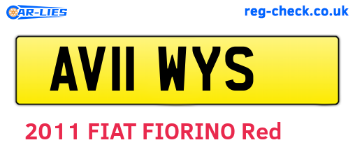 AV11WYS are the vehicle registration plates.