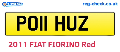PO11HUZ are the vehicle registration plates.
