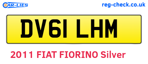 DV61LHM are the vehicle registration plates.