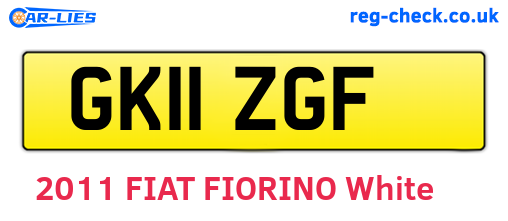 GK11ZGF are the vehicle registration plates.