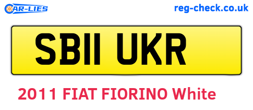 SB11UKR are the vehicle registration plates.
