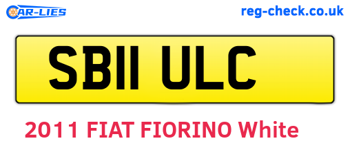 SB11ULC are the vehicle registration plates.