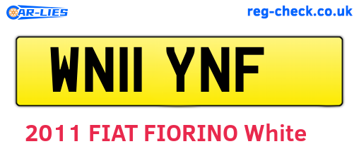 WN11YNF are the vehicle registration plates.