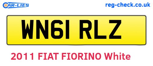 WN61RLZ are the vehicle registration plates.