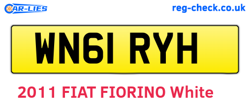 WN61RYH are the vehicle registration plates.