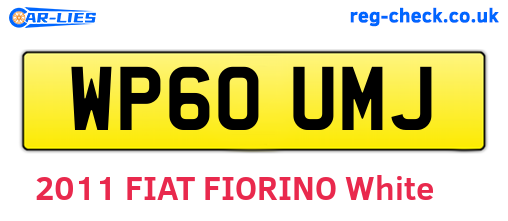WP60UMJ are the vehicle registration plates.
