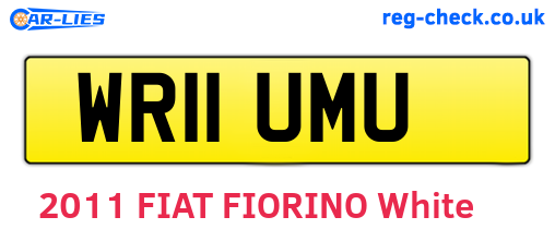 WR11UMU are the vehicle registration plates.