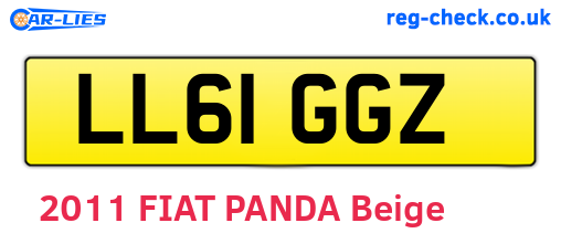 LL61GGZ are the vehicle registration plates.