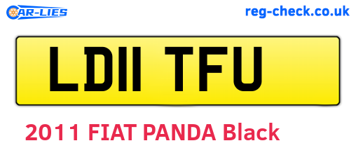 LD11TFU are the vehicle registration plates.