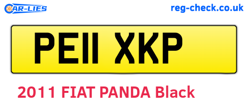 PE11XKP are the vehicle registration plates.