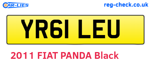 YR61LEU are the vehicle registration plates.