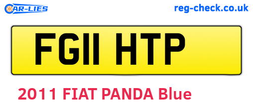 FG11HTP are the vehicle registration plates.