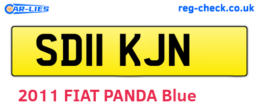 SD11KJN are the vehicle registration plates.