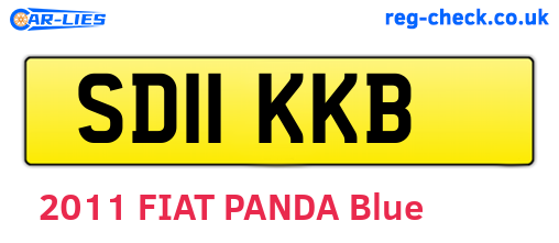 SD11KKB are the vehicle registration plates.