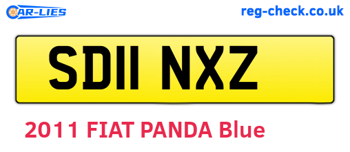 SD11NXZ are the vehicle registration plates.