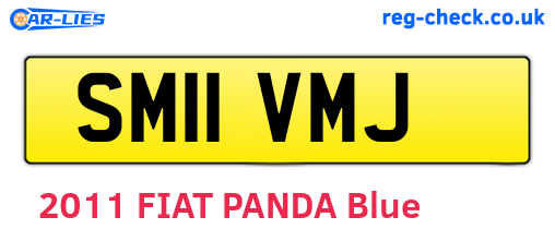 SM11VMJ are the vehicle registration plates.