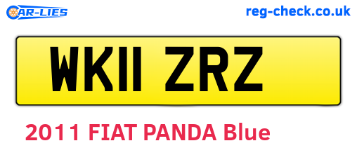 WK11ZRZ are the vehicle registration plates.
