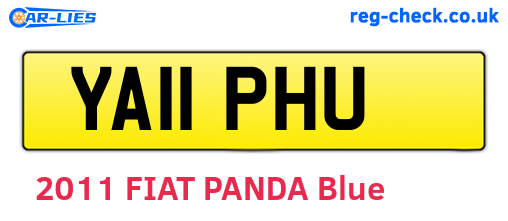 YA11PHU are the vehicle registration plates.
