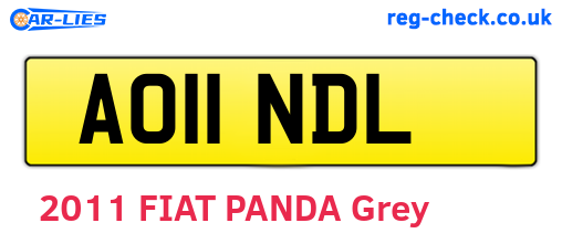 AO11NDL are the vehicle registration plates.