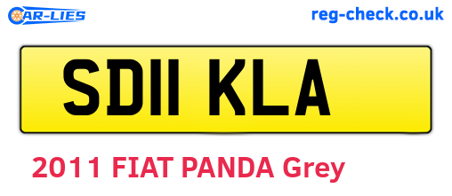 SD11KLA are the vehicle registration plates.