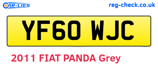 YF60WJC are the vehicle registration plates.