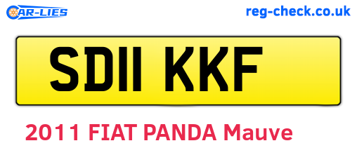 SD11KKF are the vehicle registration plates.