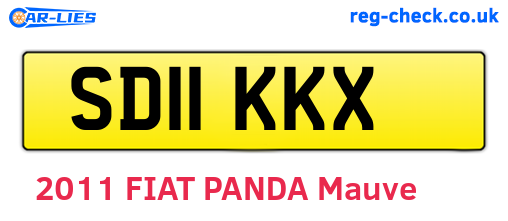 SD11KKX are the vehicle registration plates.