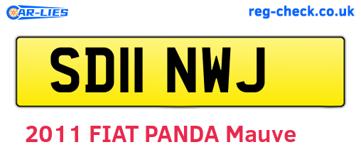 SD11NWJ are the vehicle registration plates.