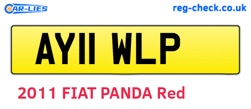AY11WLP are the vehicle registration plates.