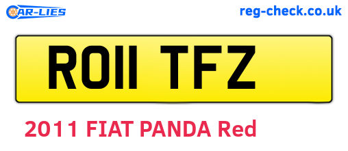 RO11TFZ are the vehicle registration plates.
