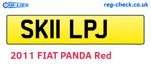 SK11LPJ are the vehicle registration plates.