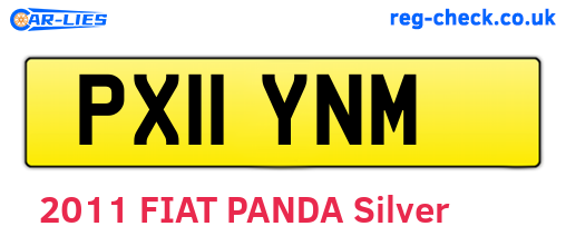 PX11YNM are the vehicle registration plates.
