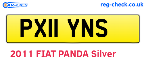 PX11YNS are the vehicle registration plates.