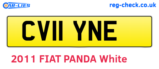 CV11YNE are the vehicle registration plates.