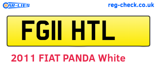 FG11HTL are the vehicle registration plates.