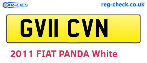 GV11CVN are the vehicle registration plates.