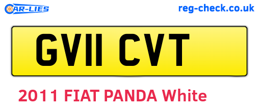 GV11CVT are the vehicle registration plates.